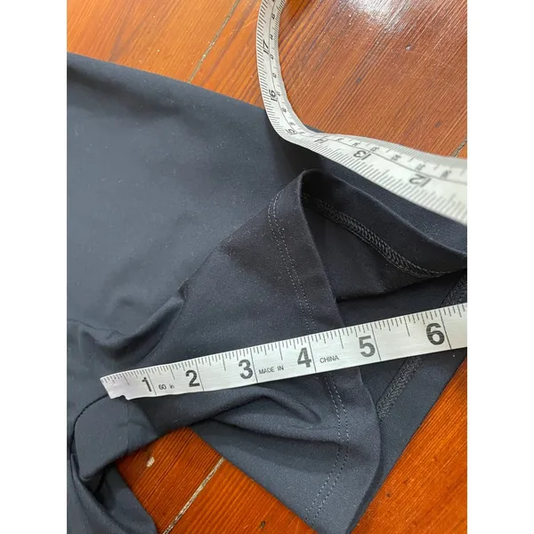 Girlfriend Collective Bike Unitard Black Medium Compressive Romper Built In Bra - Image 11