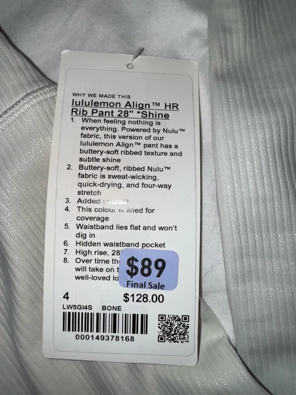 Lululemon Align Shine High-Rise Pants 28" - Image 2