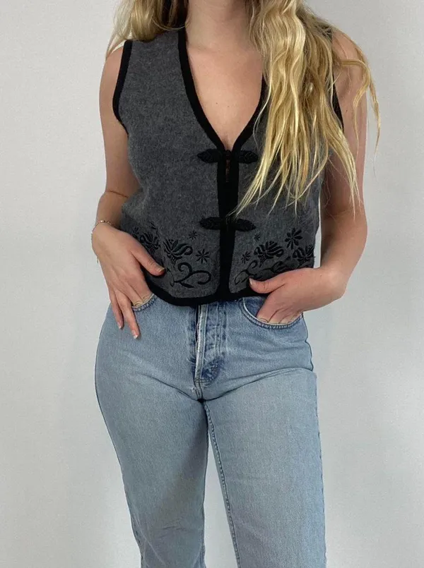 Vintage Herman Geist Wool Vest - Image 2