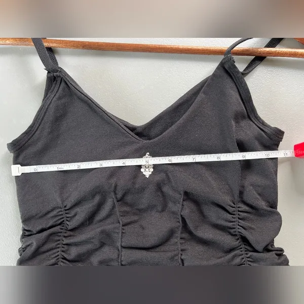 Free People Good Karma Ruched Tank Top in Black Size XS - Image 5
