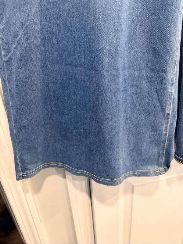 NWOT Halara Size 2X Pull On Wide Leg Jeans Blue Stretch Denim High Rise Regular - Image 5