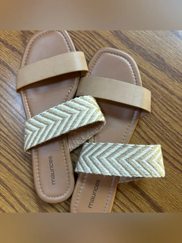 Maurices Tan Slide Sandals for Women Sz 8 - Image 3