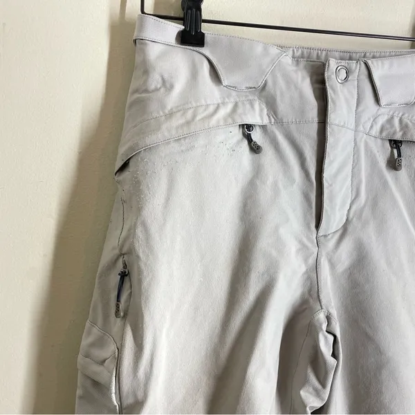 Patagonia Vintage Powderkeg Shell Ski Pants Waterproof White size 8 women’s - Image 3