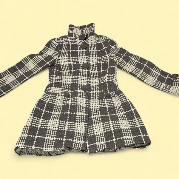 Macy's Plaid peacoat - Image 4