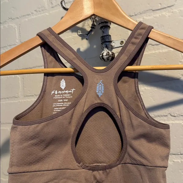 Free People Movement Every Single Time Runsie Size XS small taupe brown - Image 5