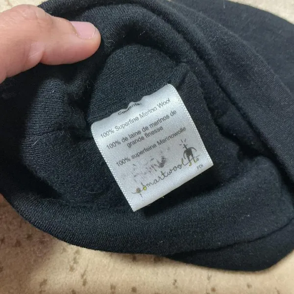 Smartwool Merino Wool Blend Beanie Grey Geometric‎ Pattern Knit Winter Hat - Image 6