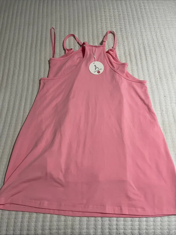 Pink Sleeveless Tank Top with Front Pockets Size M - Image 2