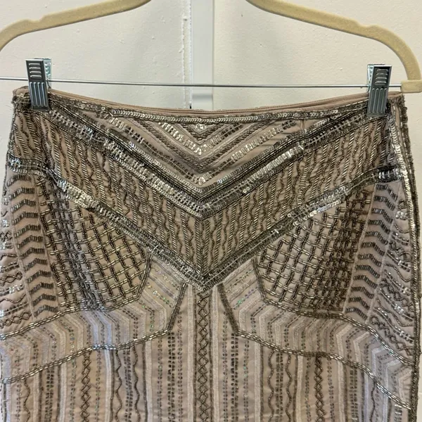 NWT Club Monaco Beaded Itzel Party Embellished A-line Mini Skirt Sz‎ 6 - Image 4