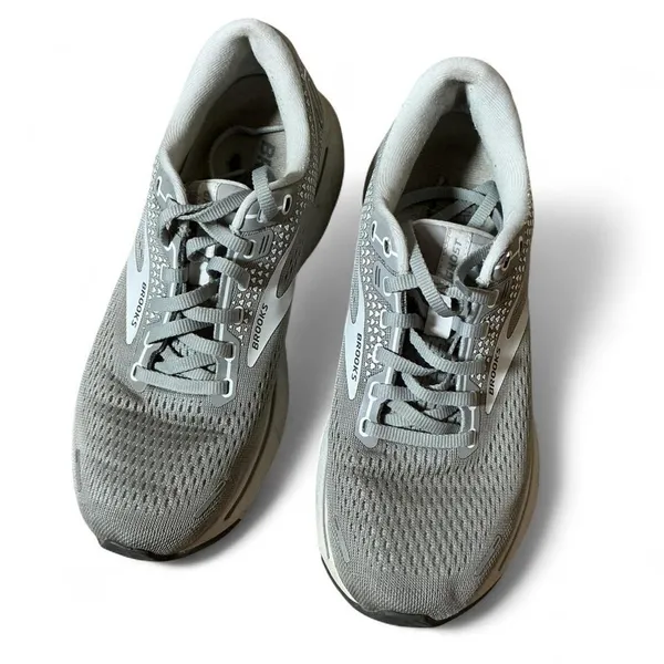 Brooks Ghost 14 Womens Grey Neutral Running Shoes 1203561B050 Size‎ 8 - Image 2
