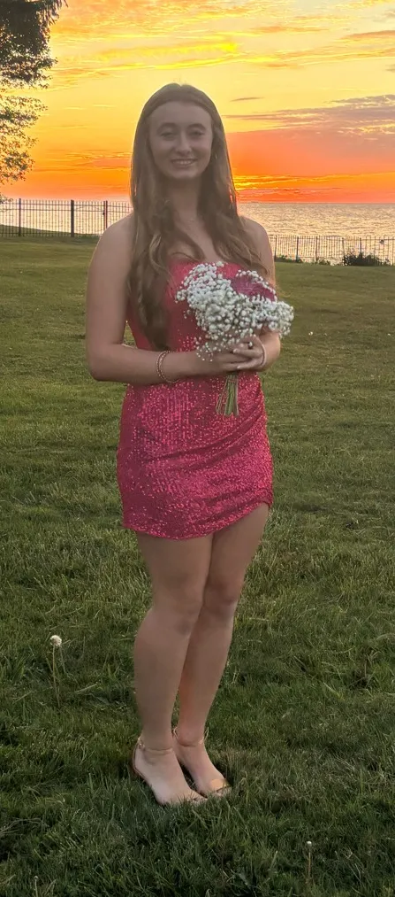 Showpo Pink Homecoming Dress - Image 3