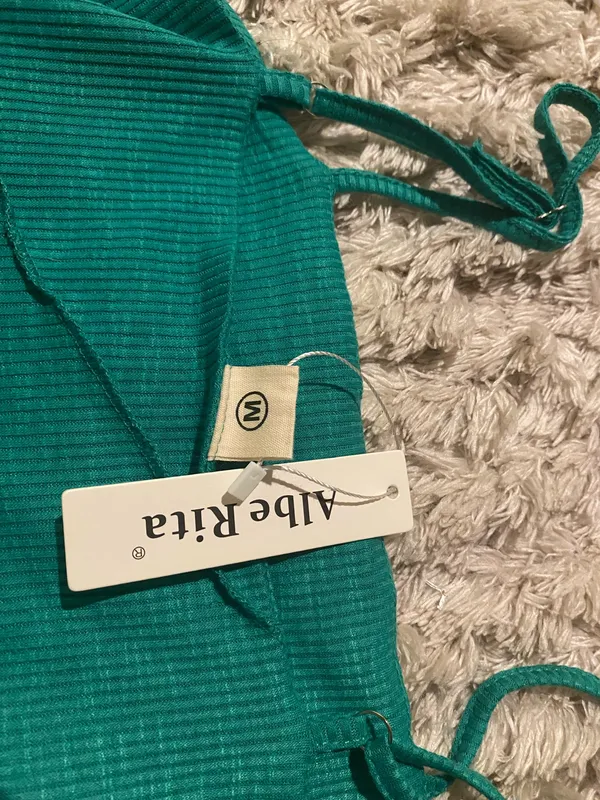 Green Amazon Mini Dress - Image 4