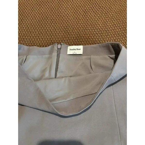 Sunday Best by Aritzia Light Blue Mini Skirt | Size 6 - Image 3