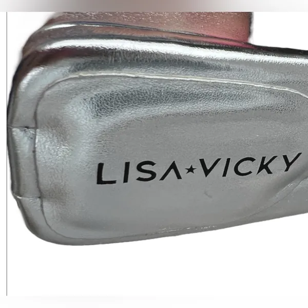 Lisa Vicky Silver Metallic "Very Vicky" Cushion Women's Size 9M Mules Block Heel - Image 14