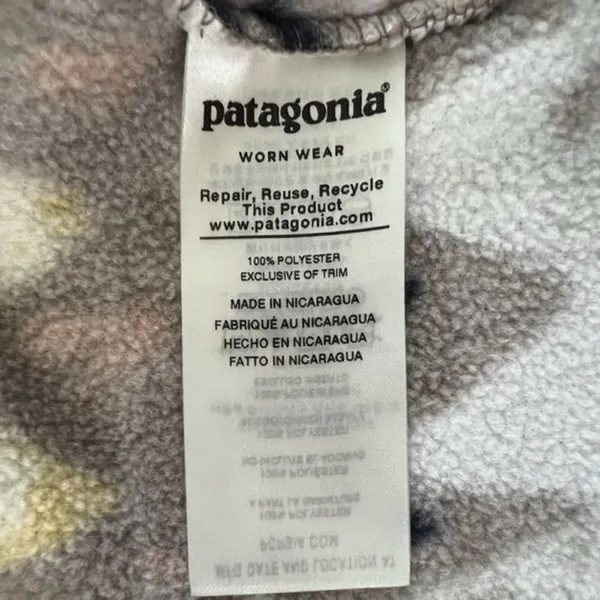 Patagonia Synchilla Snap-T Lightweight Fleece Bandicoot Marrow Pullover‎ Jacket - Image 6