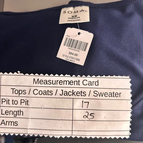 Soma Long‎ Sleeve Top Blue XS - Image 9