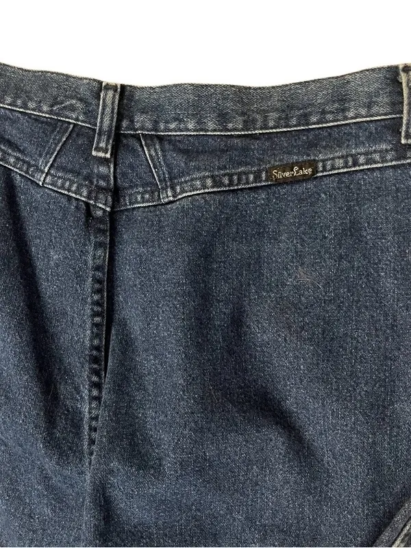 WRANGLER Silverlake Jeans Barebottom Blue Denim Dark Wash Size 19/20 VINTAGE - Image 8