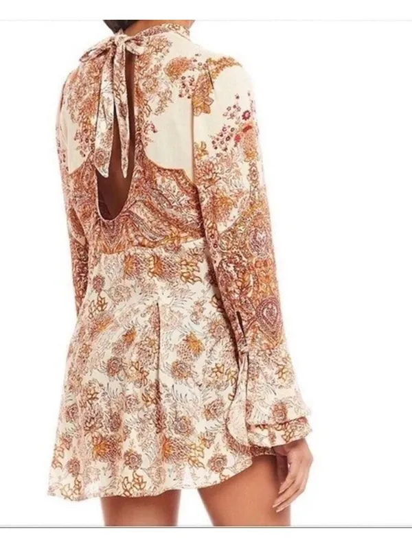 $118 Free People Lady Luck tunic/ mini dress in rose combo S - Image 3