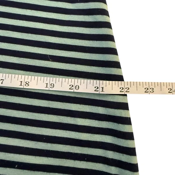 Free People Beach On The Line Ponte Mini Dress Large‎ Navy Mint Striped Casual - Image 13