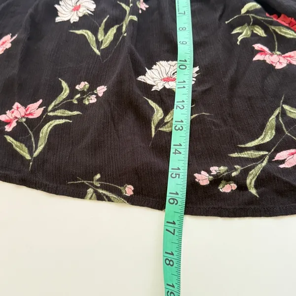 Hollister Floral Top Sz‎ Med Off the Shoulder Bell Sleeves Boho Peasant Style - Image 8