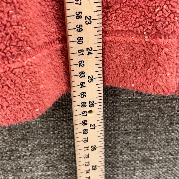 LL Bean Sherpa Fleece‎ Jacket Nantucket Red Large - Image 6
