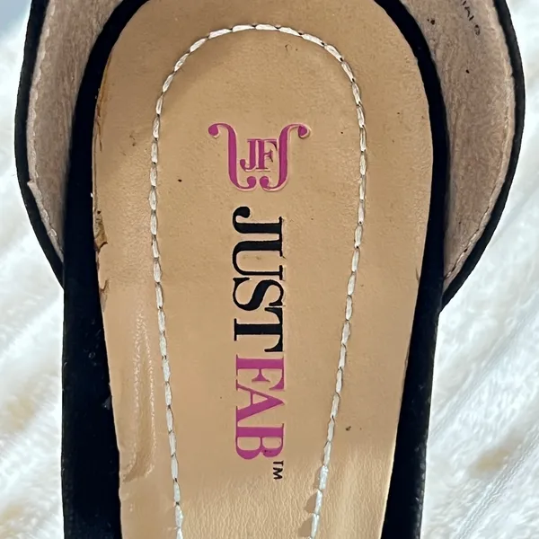 830 | NIB Black Platform Ankle‎ Strap Stiletto Heels Womens 9 - Image 9