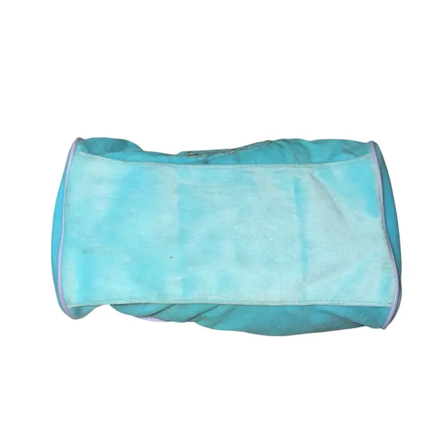 Vintage Juicy Couture light blue and lilac velour satchel bag - Image 5
