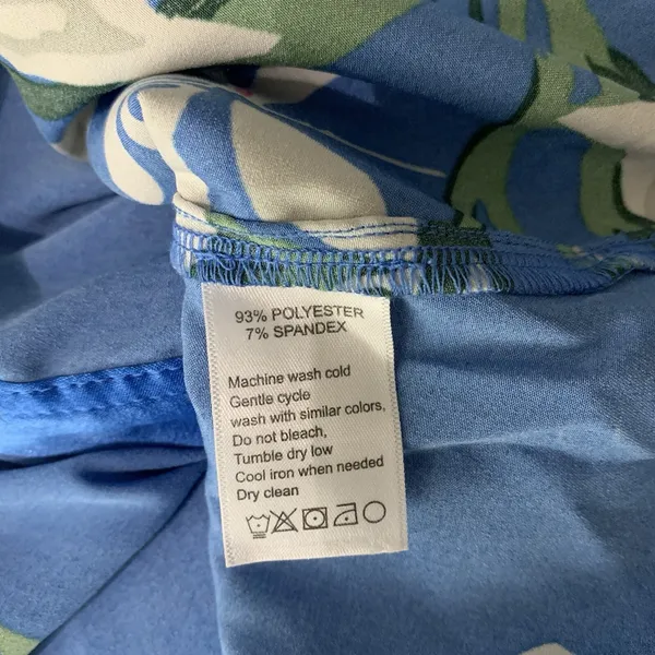 Anthropologie Calligraphie Blouse Small Blue Long Sleeve Boho Resort - Image 7