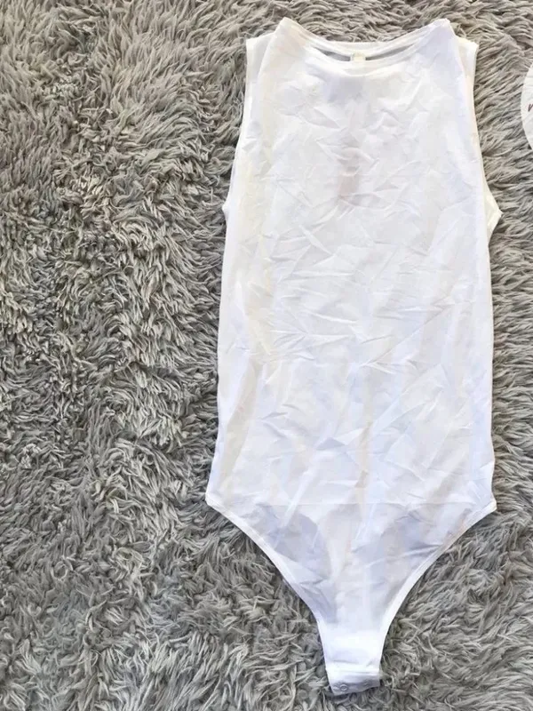 SKIMS Jelly Sheer Bodysuit Marble NWT Size Small - Image 3