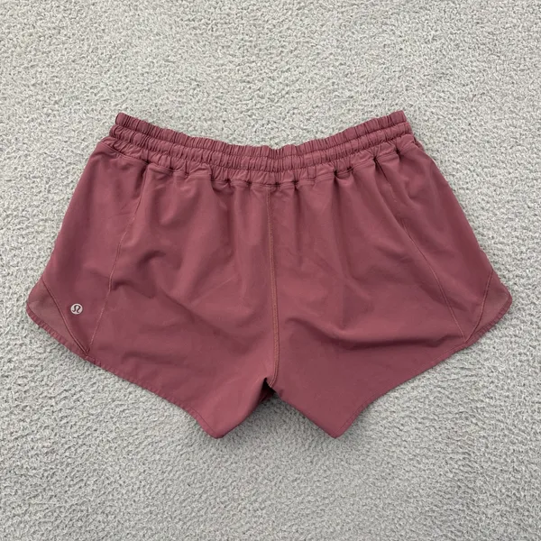 Lululemon Hotty Hot Shorts Low Rise 4" So Merlot Athletic Athleisure Women's 10 - Image 3