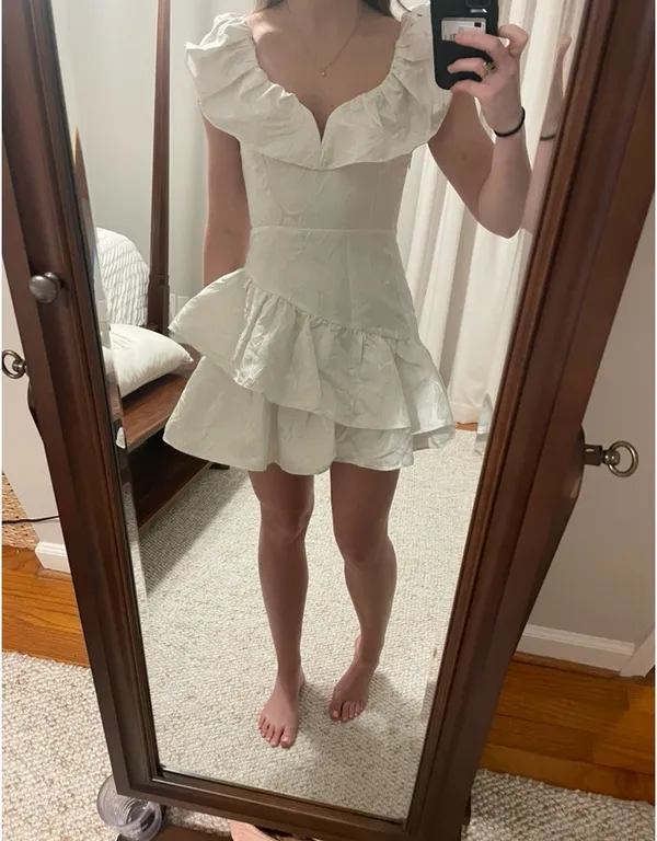 White mini dress - Image 3
