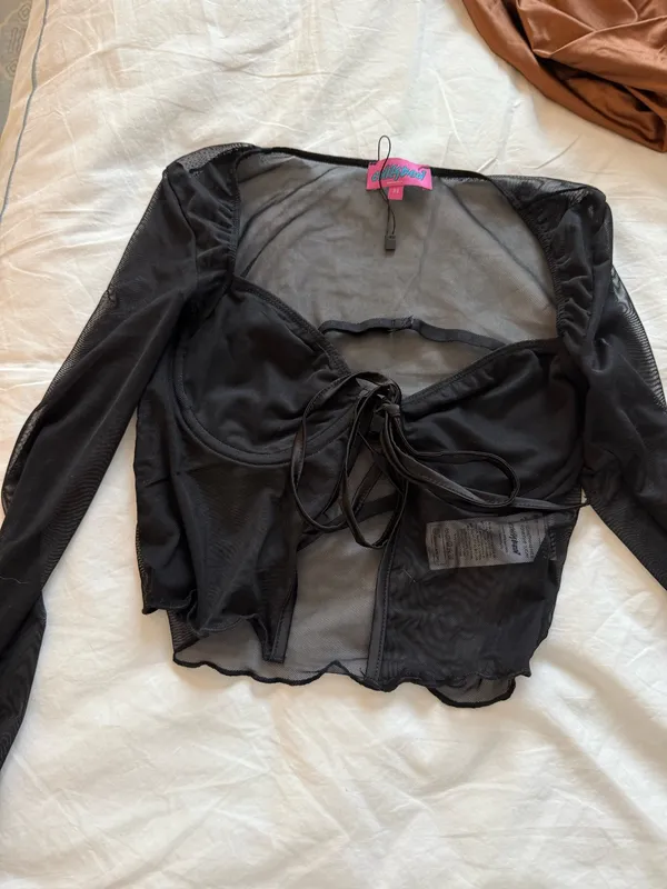 Edikted Mesh Top Black - Image 4