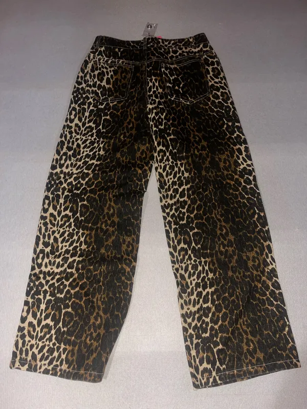 Edikted Cheetah Print Jeans - Image 2