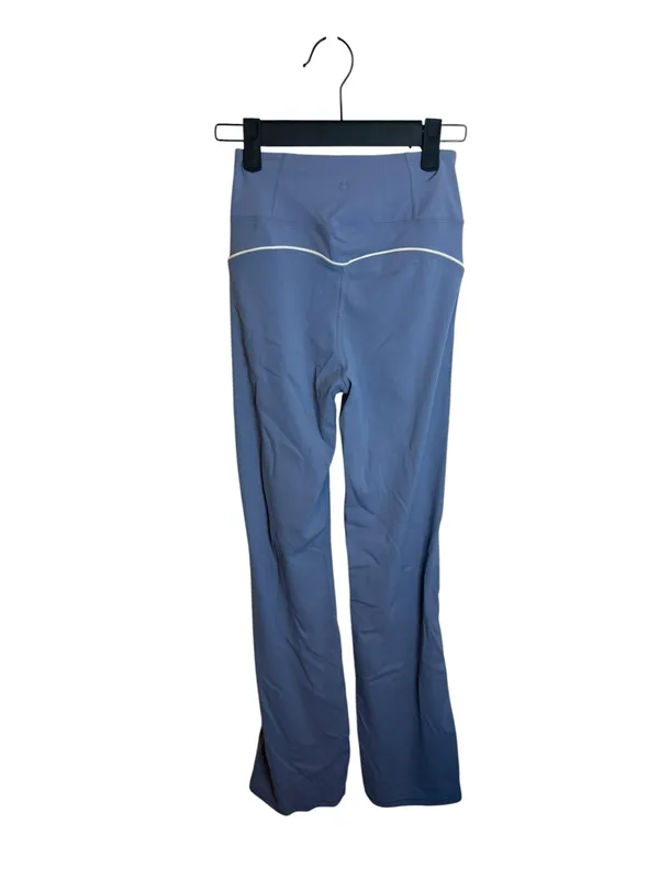 Garage Baby Blue Flare Leggings With Piping - Image 4