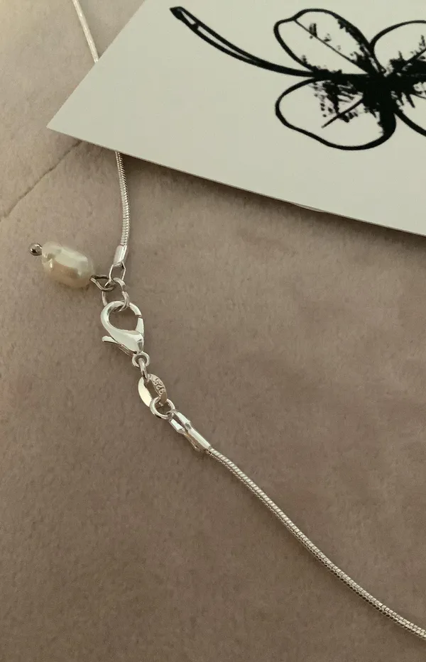 Handmade Sterling Silver 925 Moonlight Necklace - Image 3