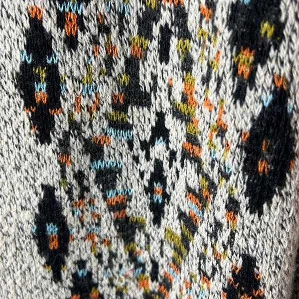 Northern angle ON BLUE AZTEC LONG CARDIGAN fur hooded SWEATER WESTERN BOHO.SZ L - Image 7