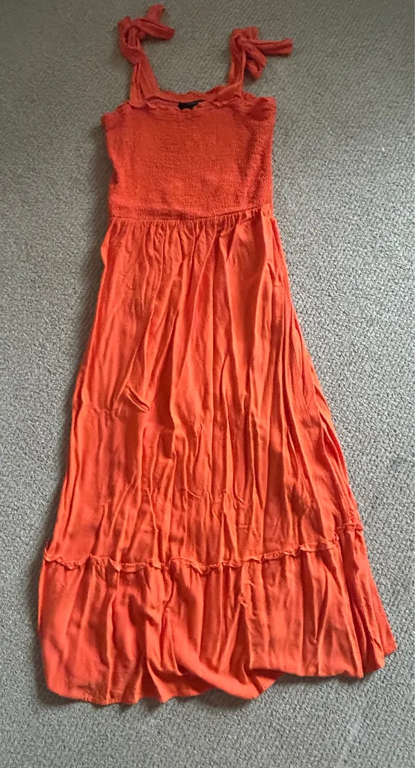 Orange Maxi Dress Size L - Image 2
