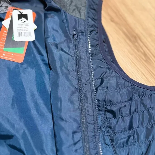 Storm Creek Packable Quilted‎ Vest Womens 2XL Navy Blue Full Zip Puffer Layering - Image 7