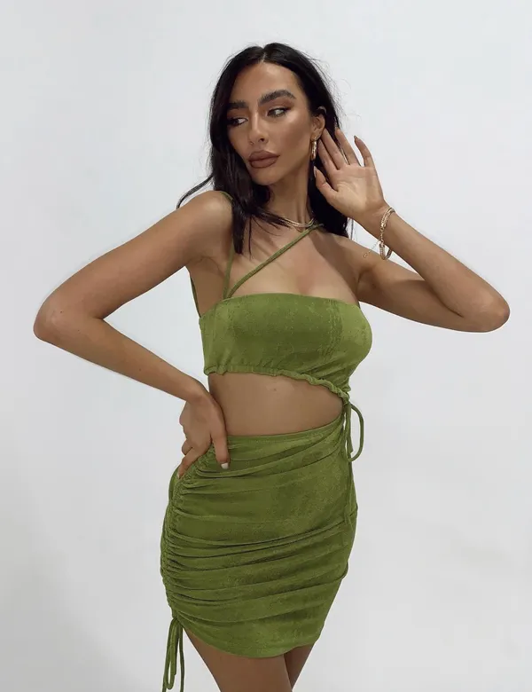Princess Polly Green Dress - Image 2