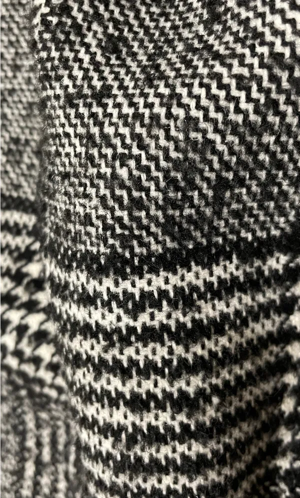 Black And White Plaid mini Dress - Image 4