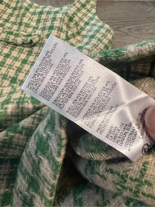 Urban outfitters Green and Cream Plaid Sleeveless Dress - Image 10