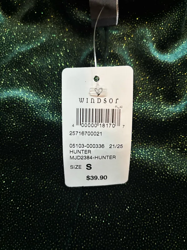 Windsor Midnight Magic Glitter Velvet Mini Dress - Image 5