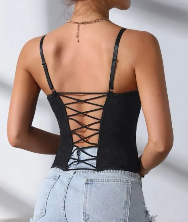 SheIn Black Lace Top - Image 3