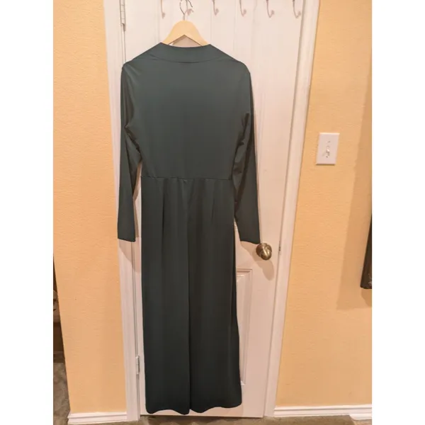 Halara jumpsuit size XL long sleeve green Wide Leg - Image 9