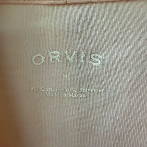 Orvis Solid Narrow-V Tee Ballet Pastel Pink M - Image 3