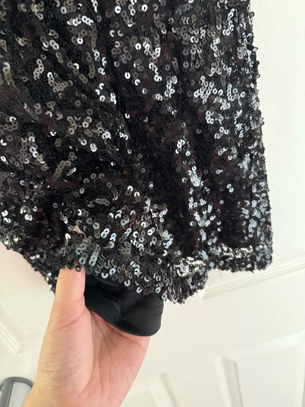 Windsor Black Sequin Dress - Image 3