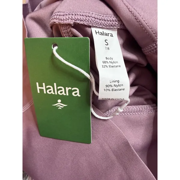 Halara High Rise Tapered Capri Quick Dry Pants Mauve Size S A4-0007 - Image 2