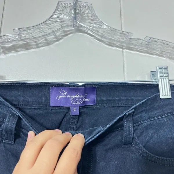 NYDJ Not Your Daughters Jeans Womens Straight Leg Blue Size 2 EUC - Image 4