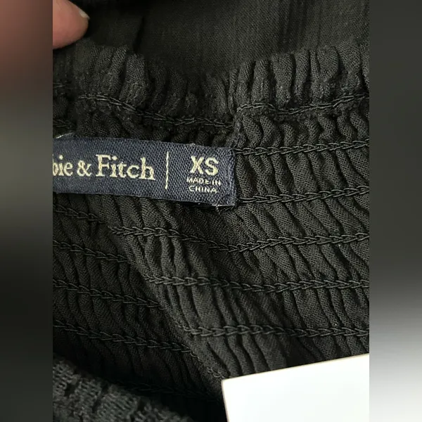 Abercrombie & Fitch Lightweight Black Lace Racerback Sleeveless Dress NWT XS - Image 12