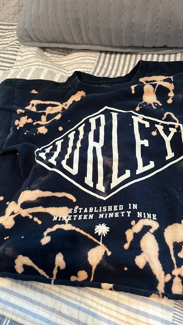 Hurley Crop Top Acid Wash Vintage - Image 3