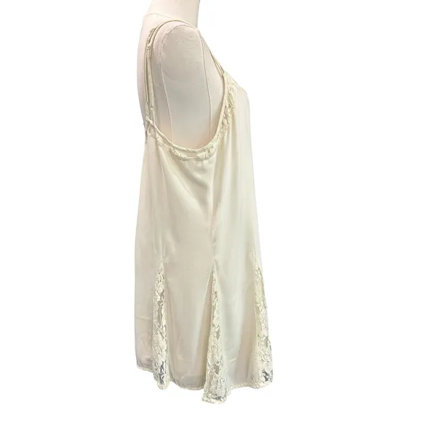 American Eagle Y2K Lace Slip Dress Boho Romantic Fairycore M Ivory Coquette - Image 9